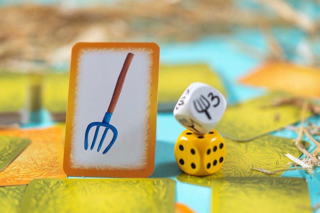 Kinderkartenspiel ab 5 Jahren – Die Nadel im Heuhaufen mit Tier- und Futterkarten