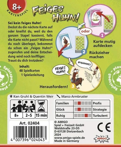 Kartenspiel - Feiges Huhn! - Amigo