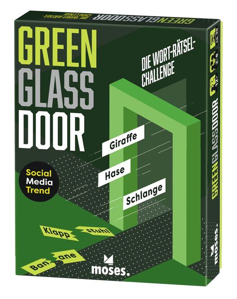 Kartenspiel - Green Glass Door - Die Wort Rätsel Challenge - Moses