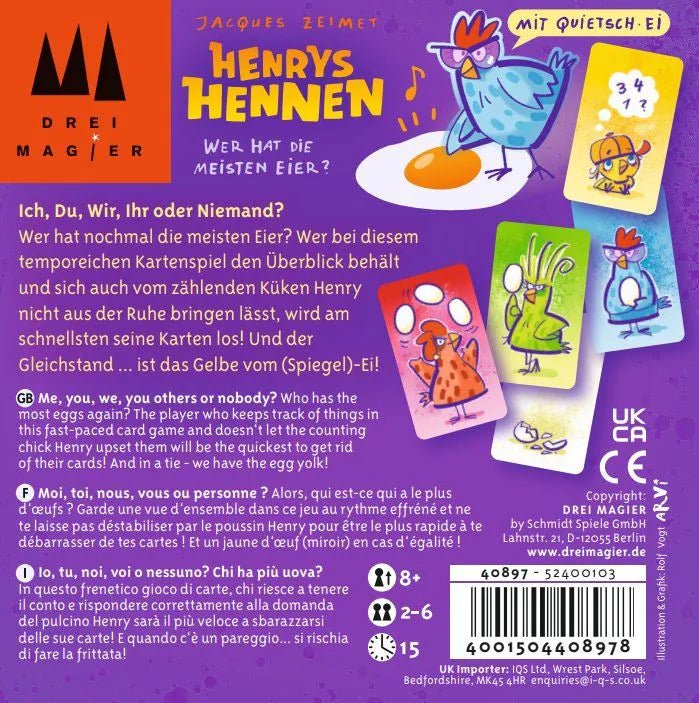 Kartenspiel - Henrys Hennen - Schmidt Spiele