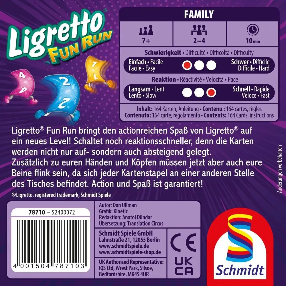 Kartenspiel - Ligretto Fun Run - Schmidt Spiele