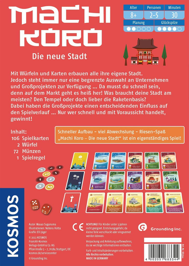 Kartenspiel - Machi Koro: - Die neue Stadt      - Kosmos