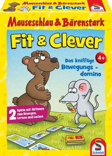 Kartenspiel Mauseschlau & Bärenstark - Fit & Clever - Schmidt Spiele