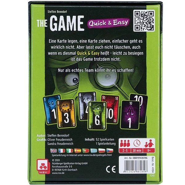 Kartenspiel - The Game Quick & Easy - Carletto