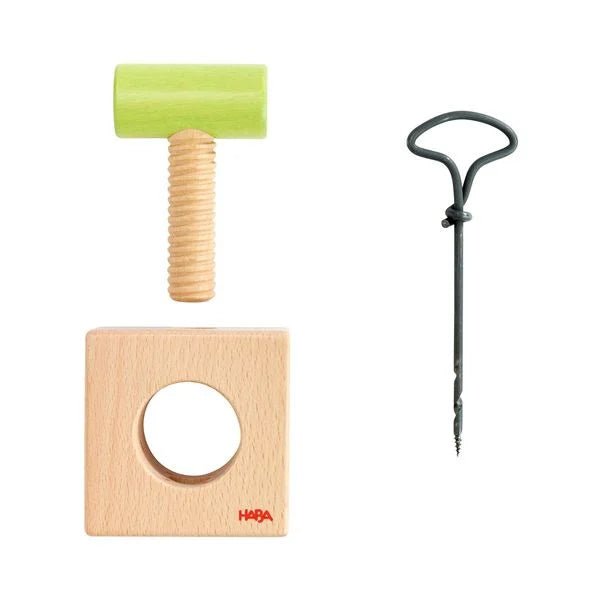 Detailansicht HABA Kastanienbohrer Spitze und Griff
