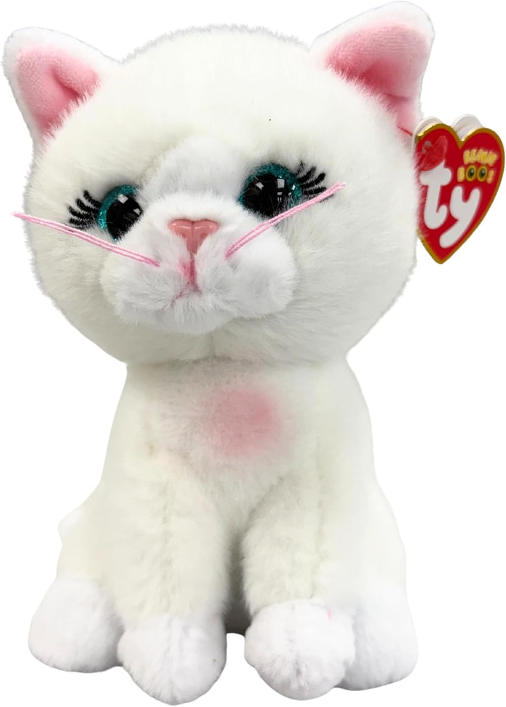 Ty Beanie Boos Katze Amelia auf weißem Hintergrund
