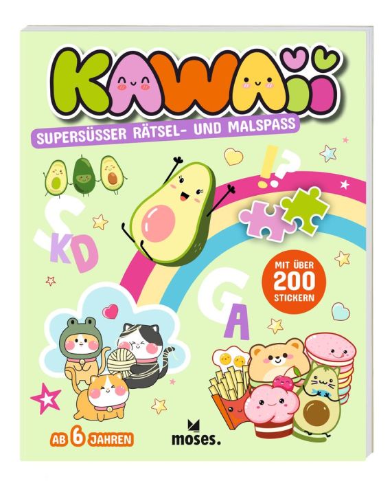 KAWAII Supersüßer Rätsel - und Malspaß - Moses