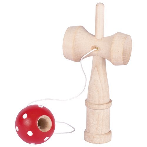 Kendama aus Holz, Farbe rot - Goki