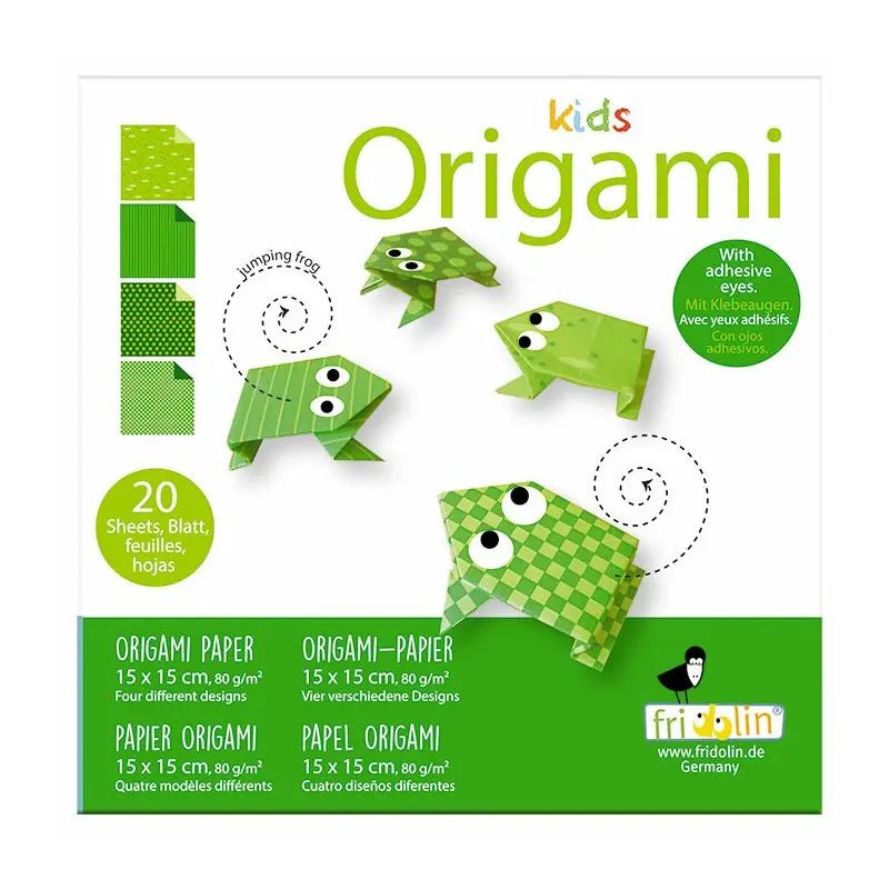 Kids Origami - Frosch 15x15 cm - Fridolin