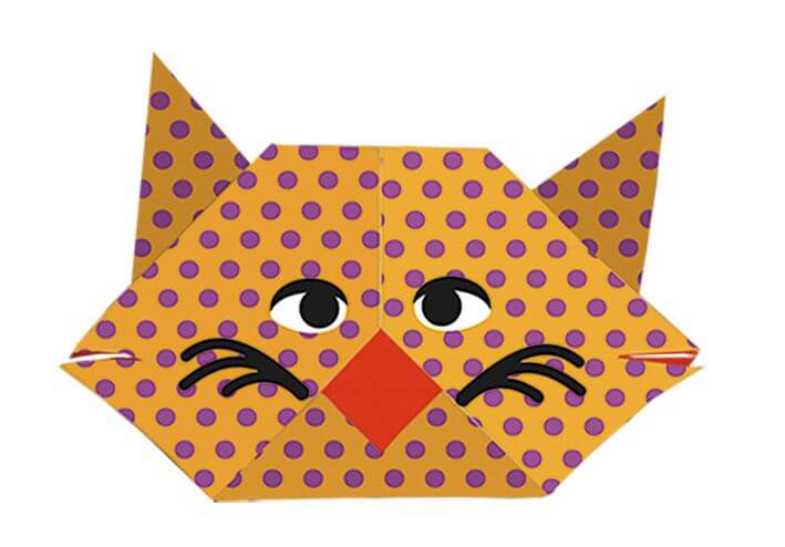 Kids Origami - Katze 15x15cm - Fridolin