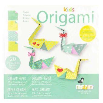 Kids Origami - Schwan 15x15 - Fridolin