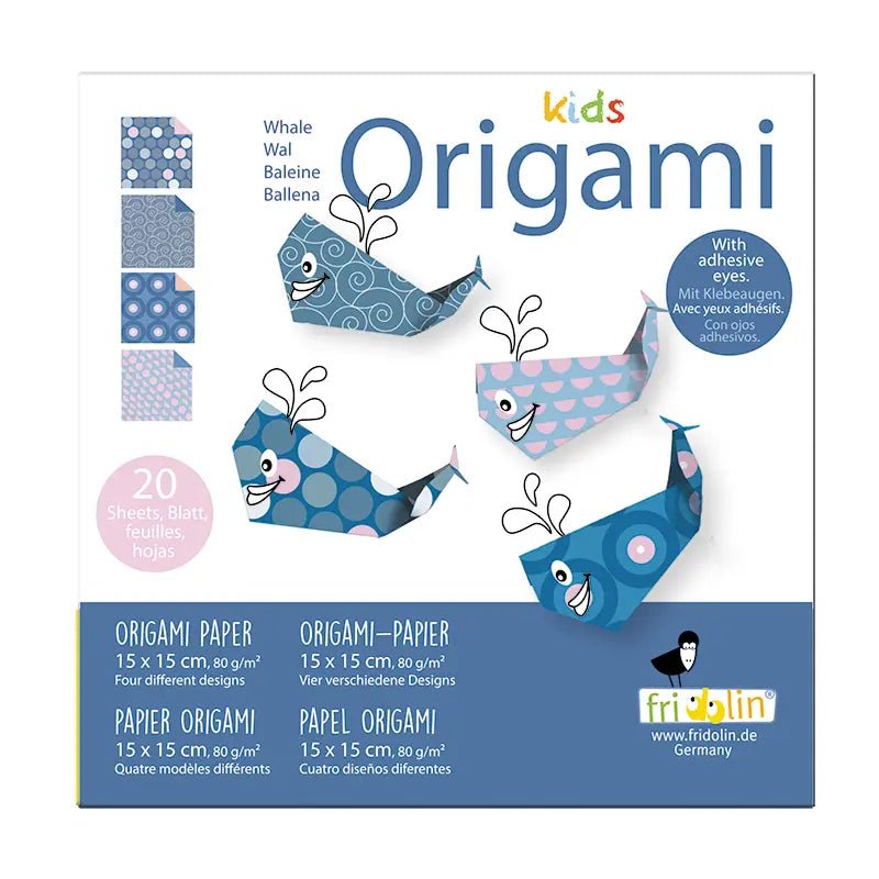 Kids Origami - Wal 15x15 cm - Fridolin