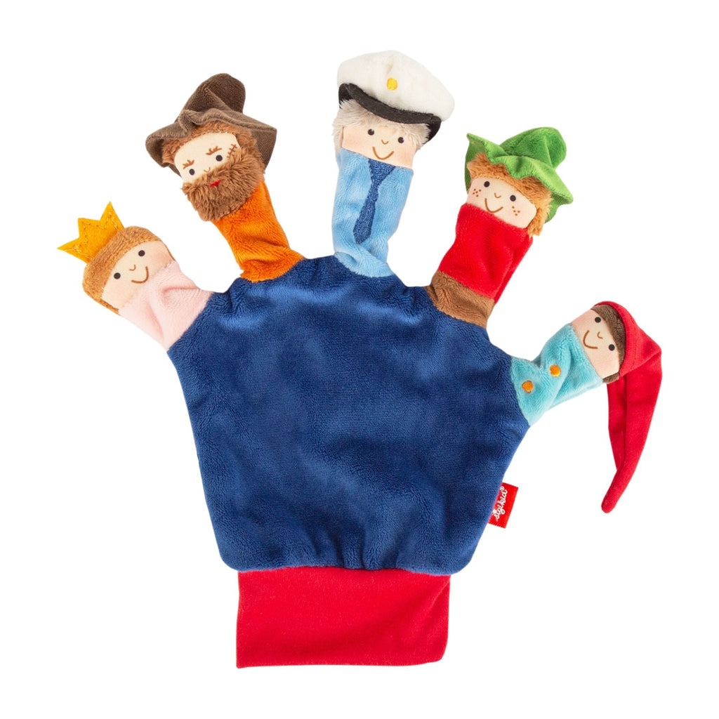 Fingerpuppen-Handschuh mit Kasper, Räuber, Polizist & Prinzessin ab 6 Monaten