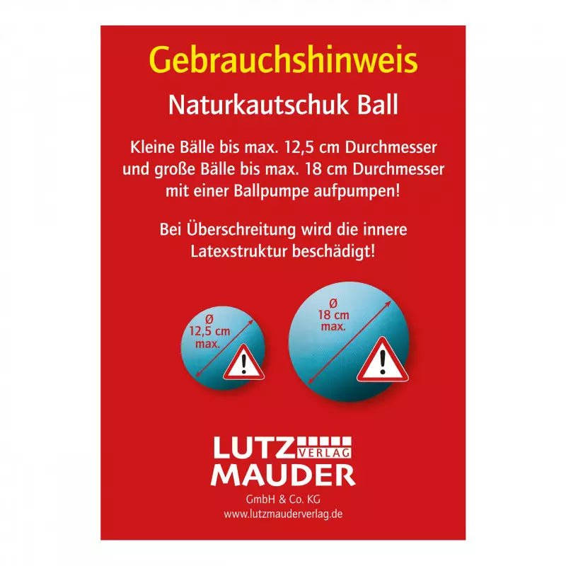 Kinderball Unterwassertiere 12 cm Naturkautschuk - Mauder