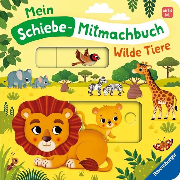 Kinderbücher - Mein Schiebe - Mitmachbuch: Wilde Tiere - Ravensburger