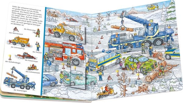 Kinderbücher - Sachen suchen Wimmelbuch: Fahrzeuge im Einsatz - Ravensburger