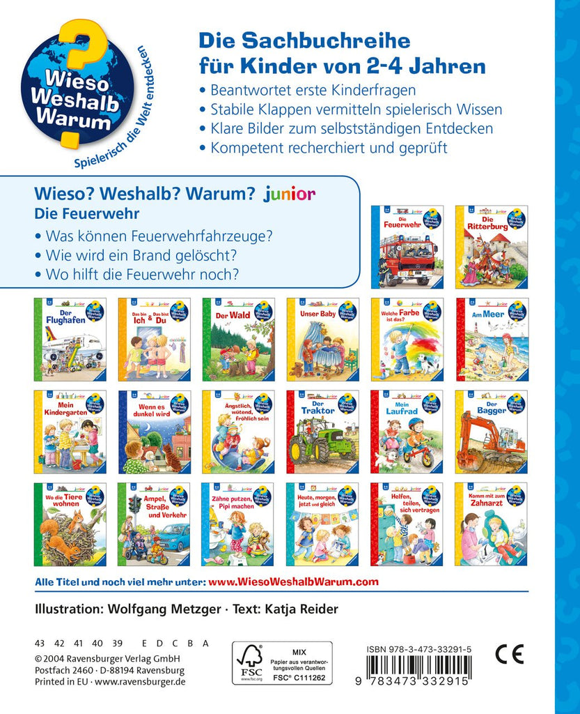 Kinderbücher - Wieso? Weshalb? Warum? junior Feuerwehr: Band 2 - Ravensburger