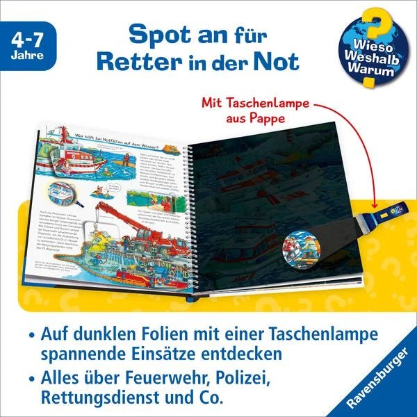 Kinderbücher - Wieso? Weshalb? Warum? Leuchte & Entdecke: Einsatzkräfte - Ravensburger