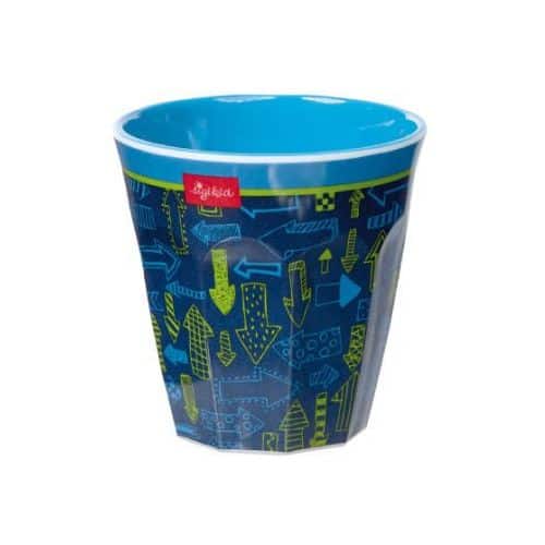 Kindergeschirr - Melamin Becher Arrows Pfeil Blau - Sigikid