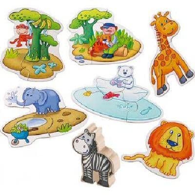 Kinderpuzuzle - 6 erste Puzzles - Zoo - Haba