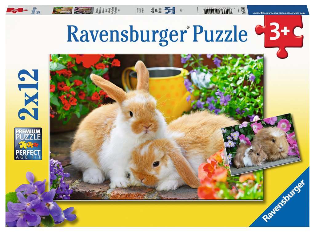 Kinderpuzzle 2x12 - Kleine Kuschelzeit - Ravensburger