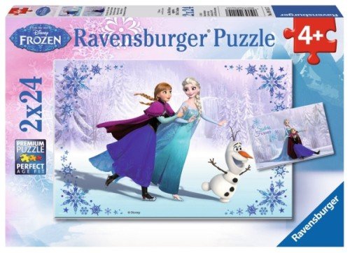 Kinderpuzzle 2x24 - Eiskönigin Schwestern für immer - Ravensburger