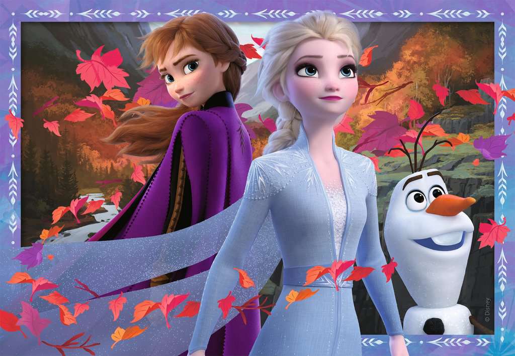 Kinderpuzzle 2x24 - Frostige Abenteuer Frozen II - Ravensburger