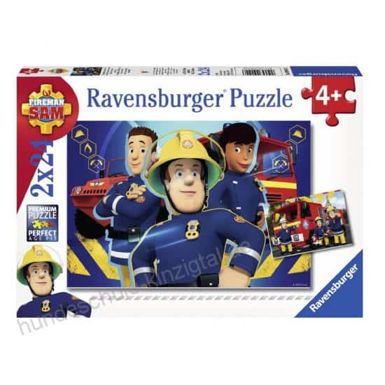 Kinderpuzzle 2x24 - Sam Feuerwehrmann hilft dir in der Not   - Ravensburger