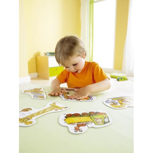 Kinderpuzzle - 6 erste Puzzles Baustelle - Haba