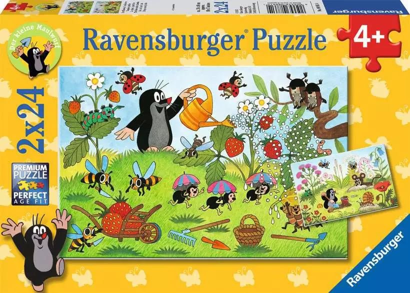 Kinderpuzzle Der Maulwurf im Garten 2x24 Teile
