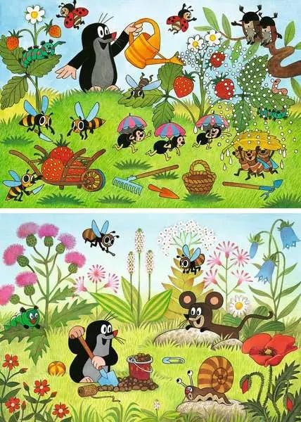 Ravensburger Puzzle ab 4 Jahren mit Maulwurf-Motiven