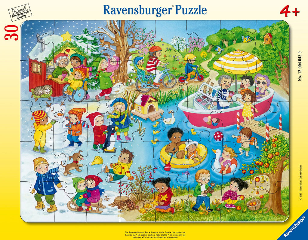 Kinderpuzzle Die Jahreszeiten am See 40 Teile Ravensburger
