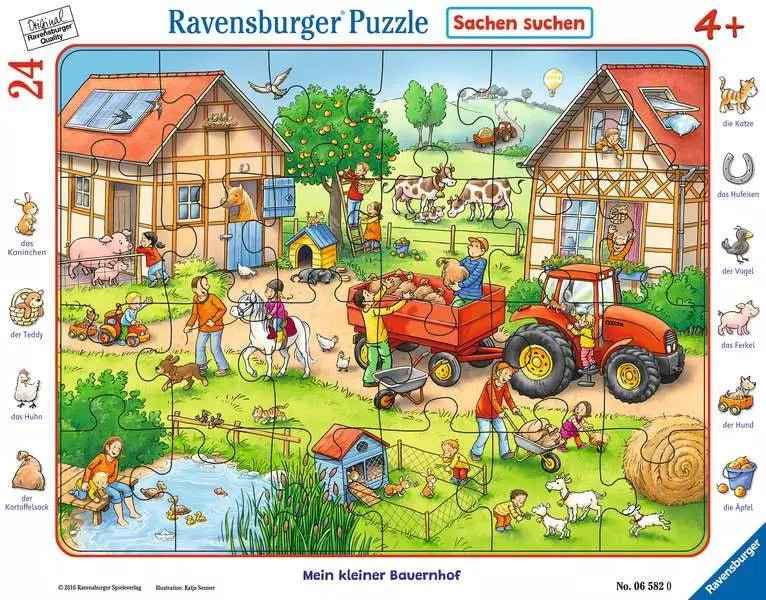 Kinderpuzzle ab 4 Jahren - Mein kleiner Bauernhof - 24 Teile - Ravensburger