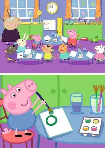 Ravensburger Puzzle ab 4 mit Peppa in der Schule