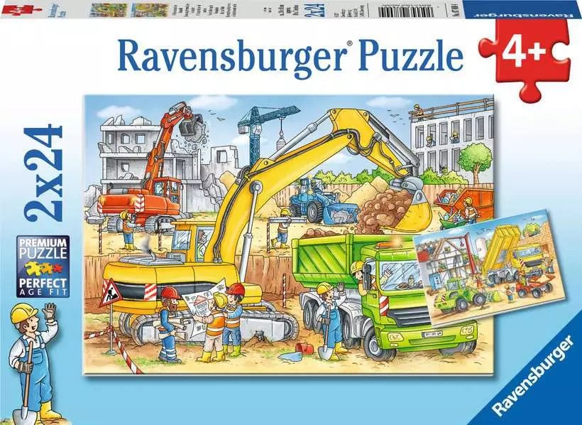 Baustellenpuzzle Ravensburger ab 4 mit 2 Motiven