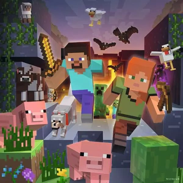 Minecraft‑Puzzle 49 Teile pro Biome ab 5 Jahre Ravensburger
