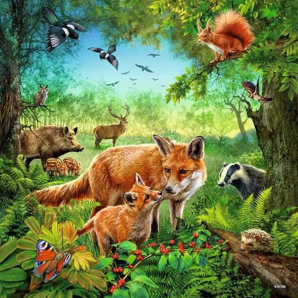 Tiermotive Puzzle für Kinder ab 5 mit 49 Teilen