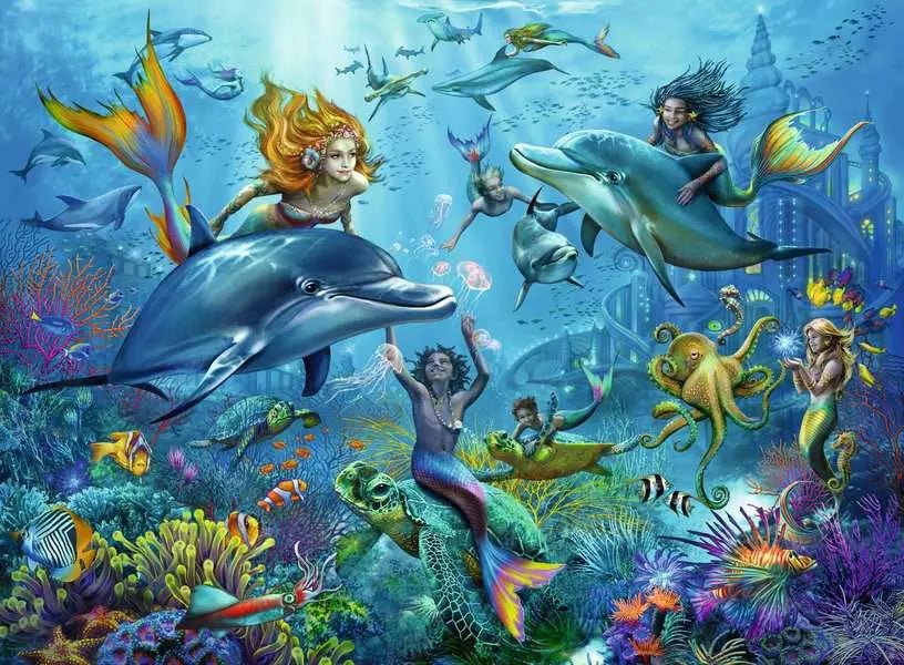 Kinderpuzzle ab 6 Unterwasserwelt 100 Teile