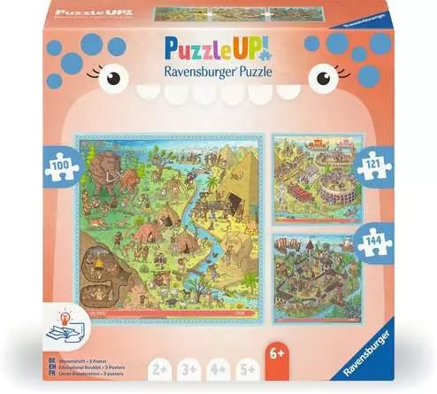 Kinderpuzzle ab 6 Jahren - Geschichte - Steinzeit, Altes Rom, Mittelalter - Ravensburger