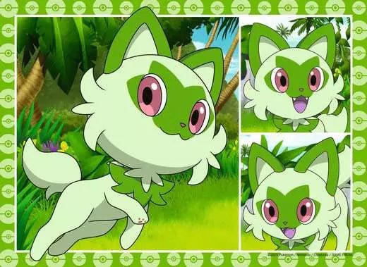 Poster mit Pokémon-Motiven als Puzzlehilfe