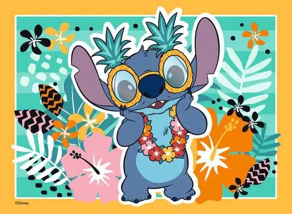 Gestapelte 35-teilige Puzzles mit Stitch-Motiven