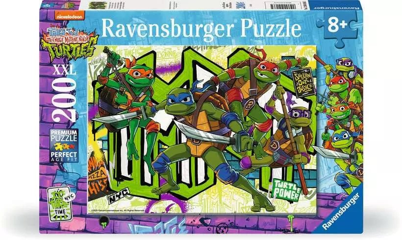 Puzzle 200 Teile Turtles Ravensburger Kinder ab 8 Jahren
