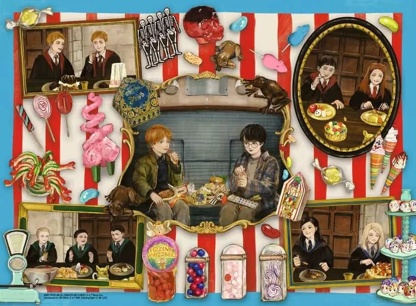 Ravensburger Kinderpuzzle 200 Teile Magische Süßigkeiten Harry Potter Motiv