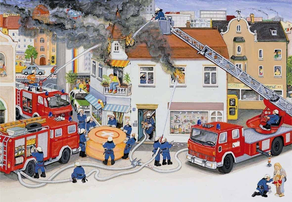 Kinderpuzzle - Bei der Feuerwehr - Ravensburger