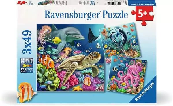 Kinderpuzzle - Bezaubernde Unterwasserwelt - 3x49 Teile - Ravensburger