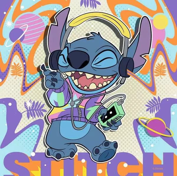 Kinderpuzzle - Disney Stitch - Einfach nur spielen - 49 Teile - Ravensburger