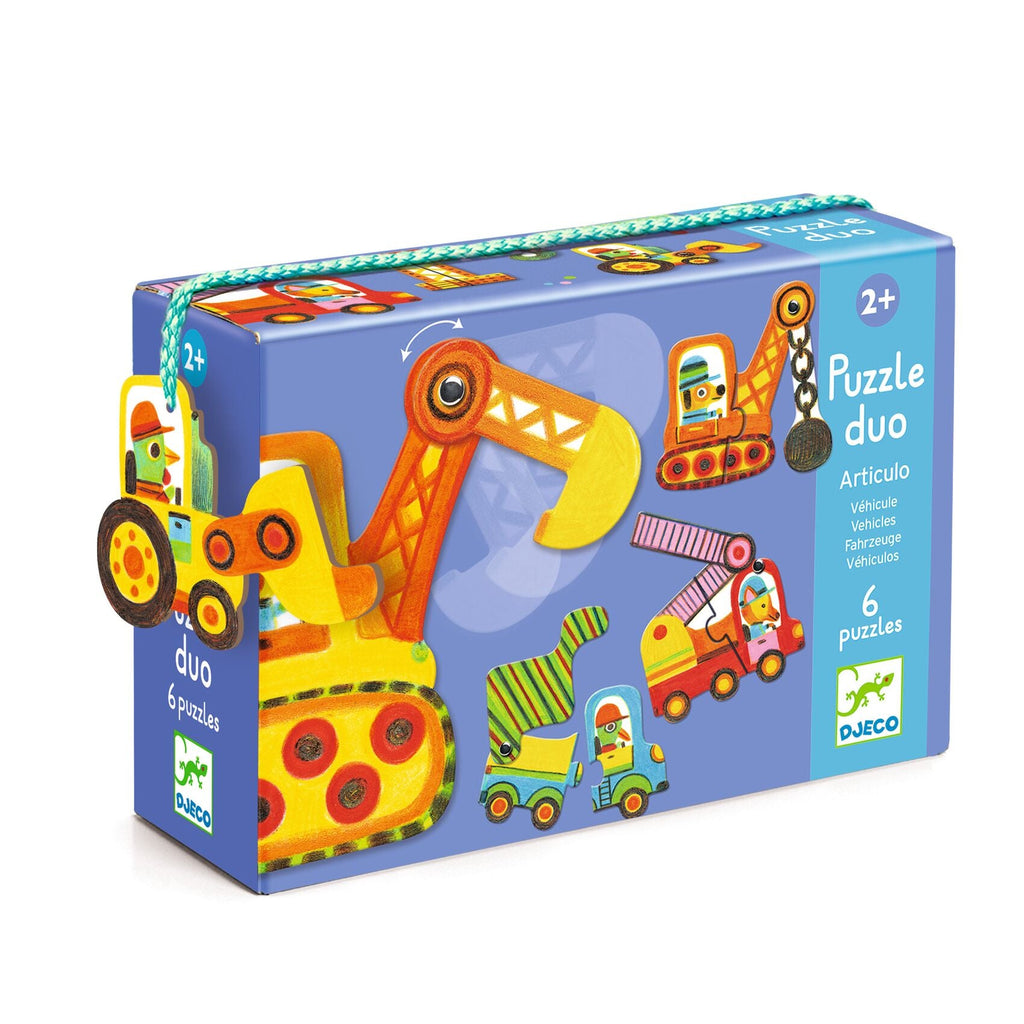 Kinderpuzzle  - Duo Fahrzeuge  - Djeco