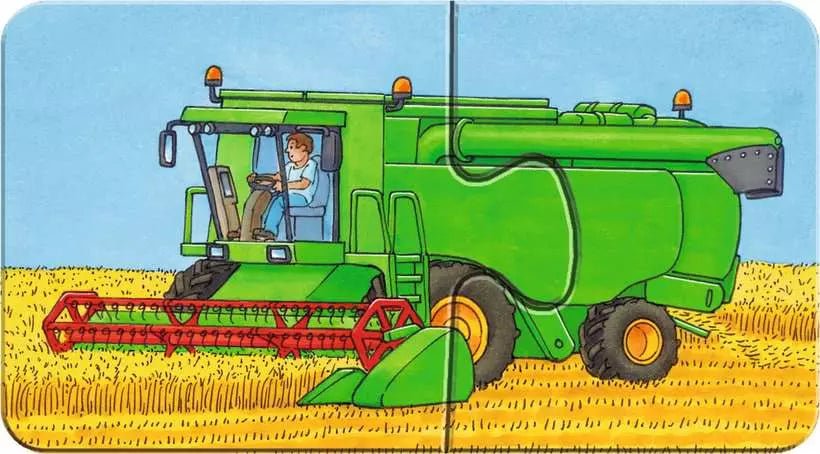 Pappbilderbuch-Stil Puzzle für Kinder ab 2 Jahren