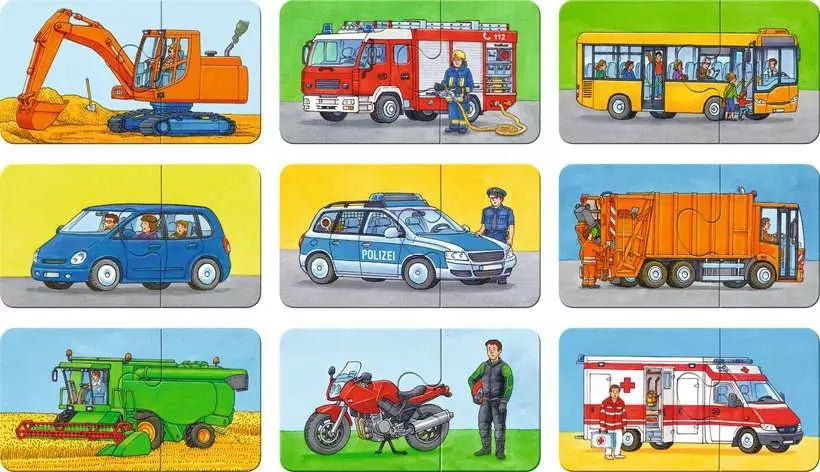 Ravensburger Puzzle ab 2 mit Polizei und Feuerwehr