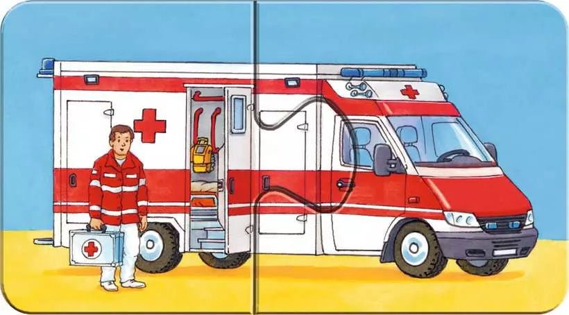 Ravensburger Puzzle ab 2 mit Polizei und Feuerwehr